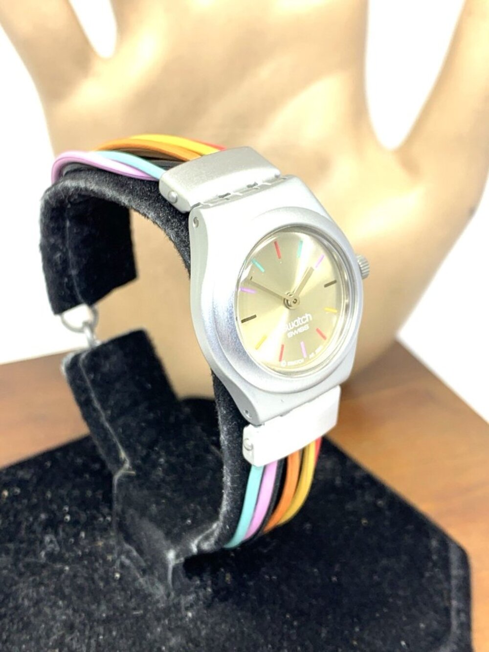 Swatch Women's Kids Watch YSS1006 Irony Swiss Quartz Filamento Multicolor 25mm - Picture 13 of 13